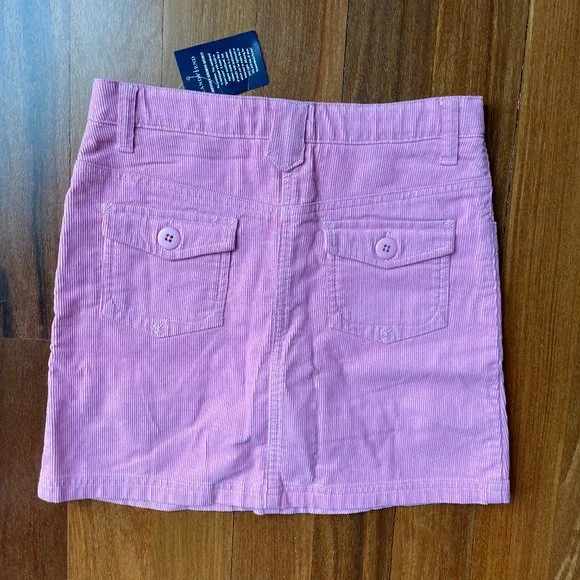 NEW Land's End Sz 10 Pink Corduroy Skort - Picture 2 of 6